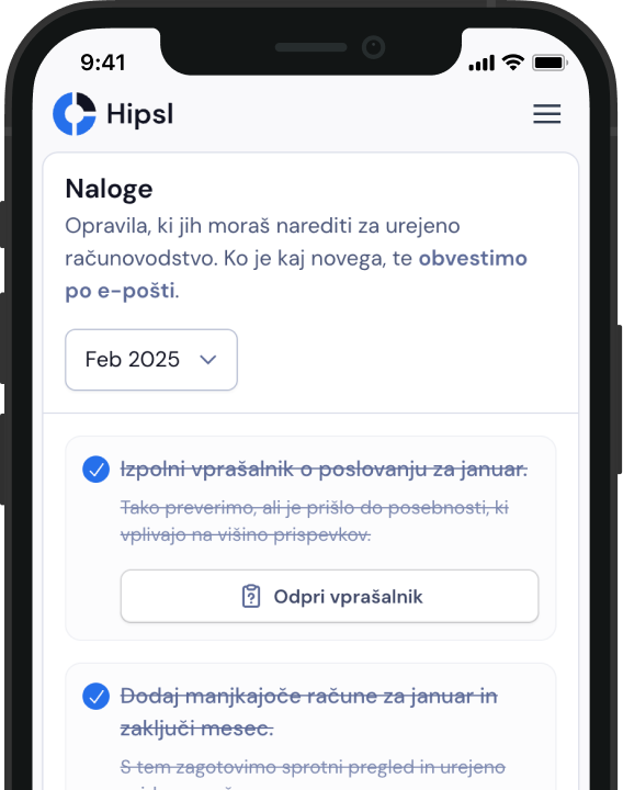 Kako Hipsl uredi tvoje računovodstvo.